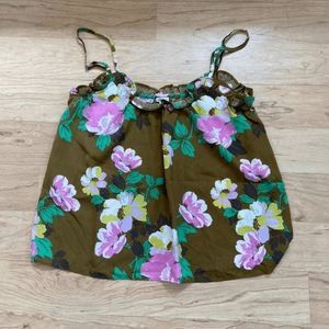 green floral aerie tank top